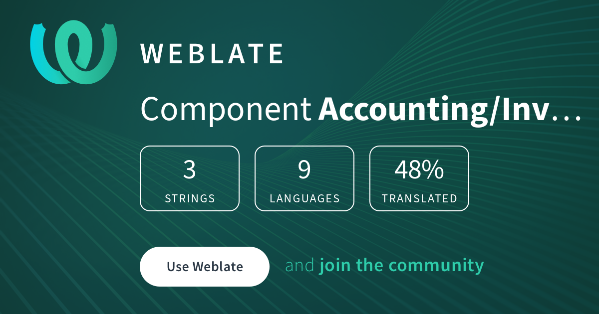 Widget Accounting Accounting/InvoiceTax @ Weblate